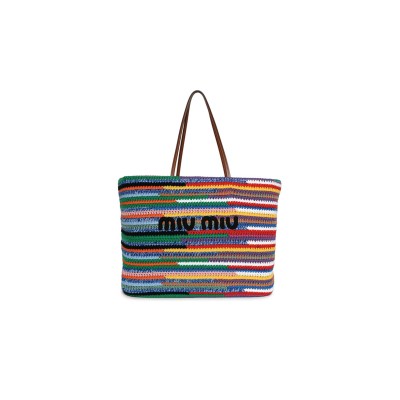 MIU MIU CROCHET TOTE BAG 5BG228 (40*34*16cm)
